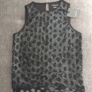 NWT Trouve sequined top, Size XS